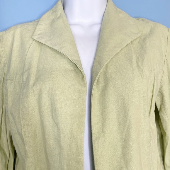 Pendleton Vintage Light Olive Green Linen Blazer S - Picture 7 of 7